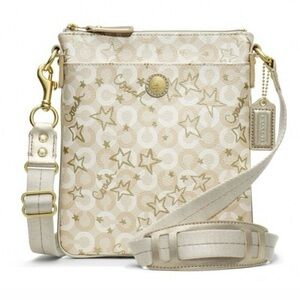 Coach Waverly Snow Queen Swingpack Gold Star Crossbody